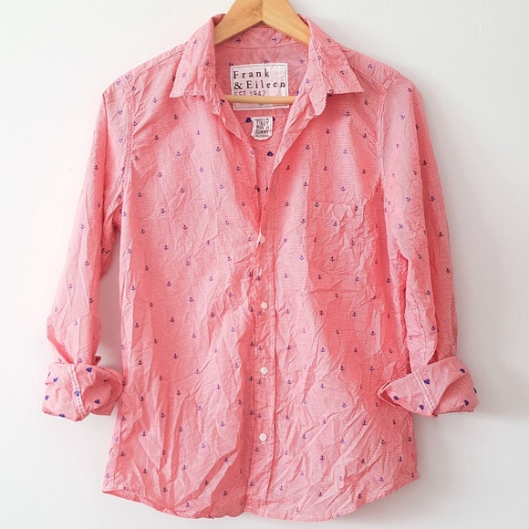 Frank & Eileen Tops - FRANK & EILEEN 'BARRY' CHECK & ANCHORS BUTTON DOWN